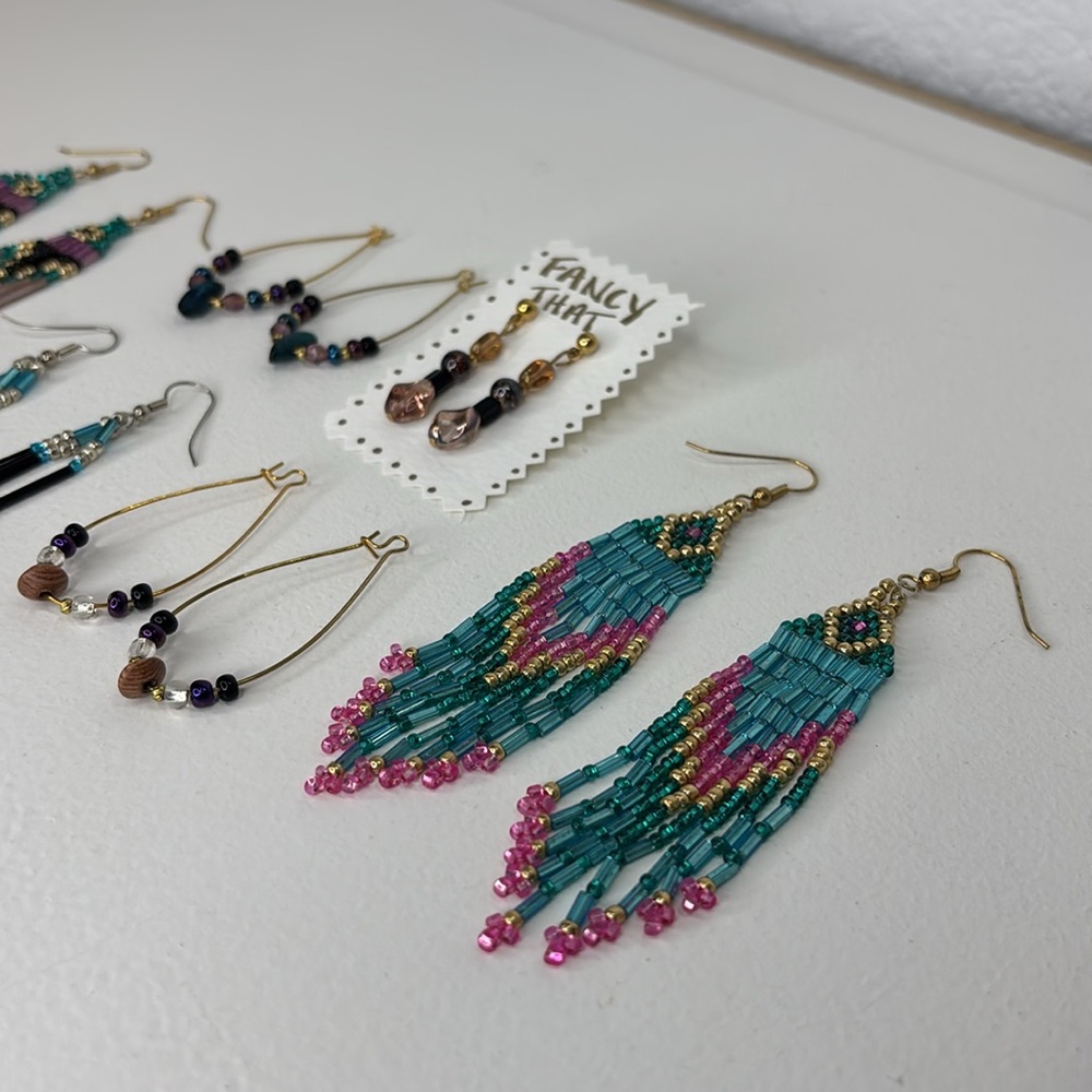 Beaded Earrings - Lot of 6 Pair